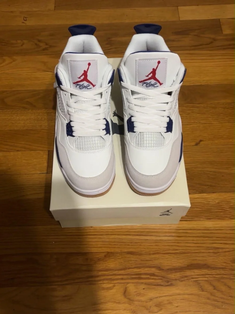 Jordan Men’s Sneakers in White, Navy & Red